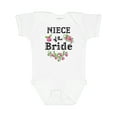 thumbnail image 1 of Inktastic Niece of the Bride Roses Girls Baby Bodysuit, 1 of 5