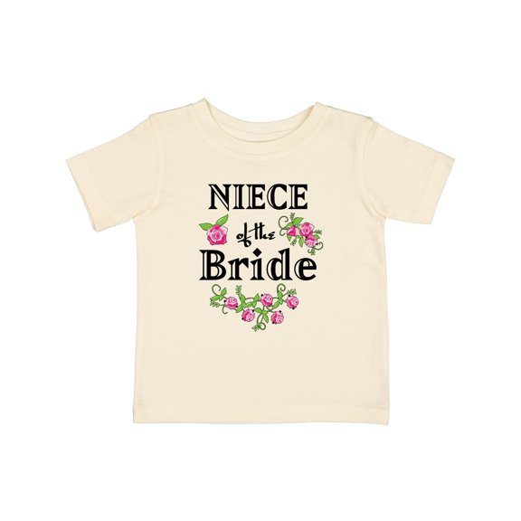 Inktastic Niece of the Bride Roses Girls Baby T-Shirt