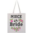 thumbnail image 1 of Inktastic Niece of the Bride Roses Tote Bag, 1 of 4