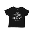 thumbnail image 1 of Inktastic Niece of the Bride Roses and Leaves Boys or Girls Baby T-Shirt, 1 of 5