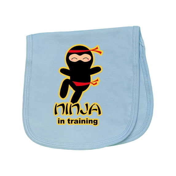 Inktastic Ninja in Training Baby Burp Cloth