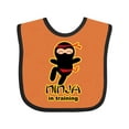 thumbnail image 1 of Inktastic Ninja in Training Boys or Girls Baby Bib, 1 of 4