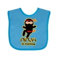 thumbnail image 1 of Inktastic Ninja in Training Boys or Girls Baby Bib, 1 of 4