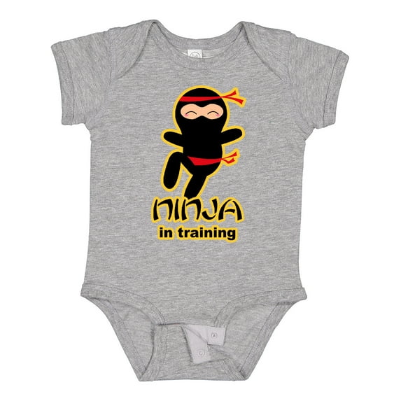 Inktastic Ninja in Training Boys or Girls Baby Bodysuit