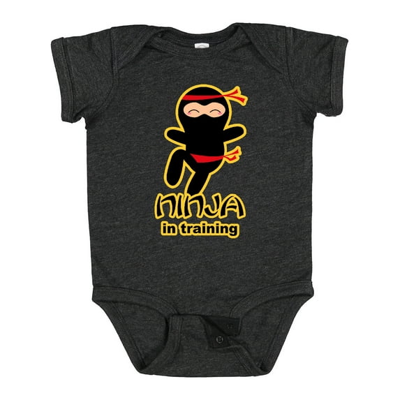 Inktastic Ninja in Training Boys or Girls Baby Bodysuit