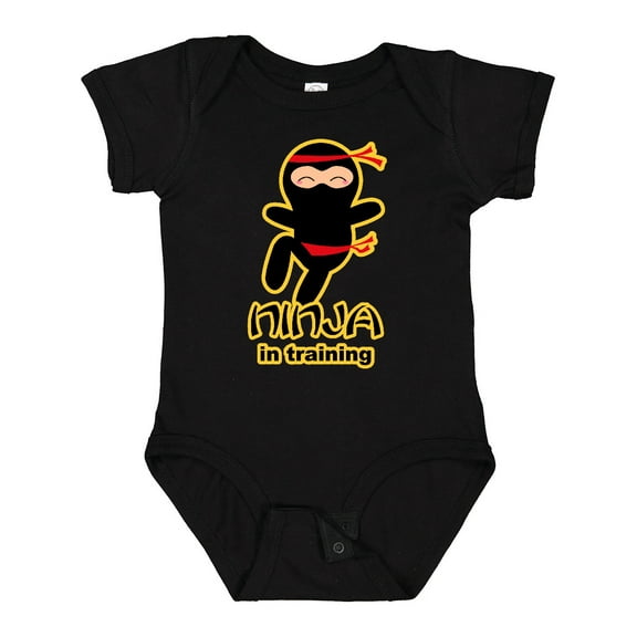 Inktastic Ninja in Training Boys or Girls Baby Bodysuit