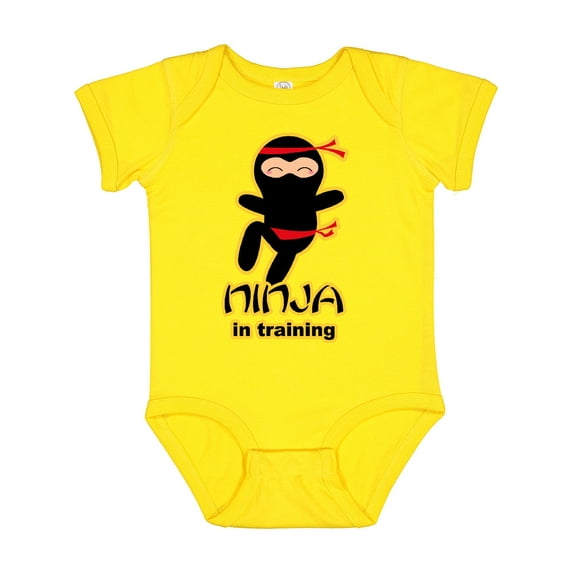 Inktastic Ninja in Training Boys or Girls Baby Bodysuit