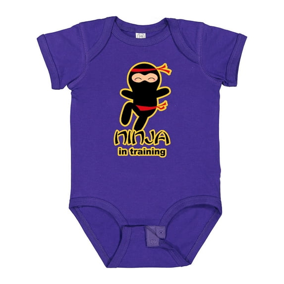 Inktastic Ninja in Training Boys or Girls Baby Bodysuit