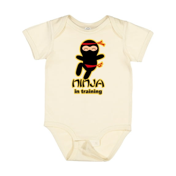 Inktastic Ninja in Training Boys or Girls Baby Bodysuit