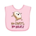 thumbnail image 1 of Inktastic No Crusts, No Rules- Silly PB&J Sandwich on the Loose Boys or Girls Baby Bib, 1 of 4