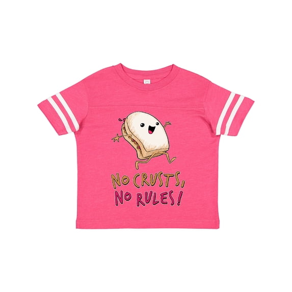 Inktastic No Crusts, No Rules Silly Pb&j Sandwich on the Loose Boys or Girls Toddler T-Shirt