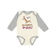 thumbnail image 1 of Inktastic No Crusts, No Rules- silly PB&J sandwich on the loose Boys or Girls Long Sleeve Baby Bodysuit, 1 of 5