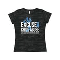 thumbnail image 1 of Inktastic No Excuse for Child Abuse April Child Abuse Prevention Month Women's T-Shirt, 1 of 5