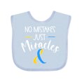thumbnail image 1 of Inktastic No Mistakes, Just Miracles Down Syndrome Awareness Boys or Girls Baby Bib, 1 of 4