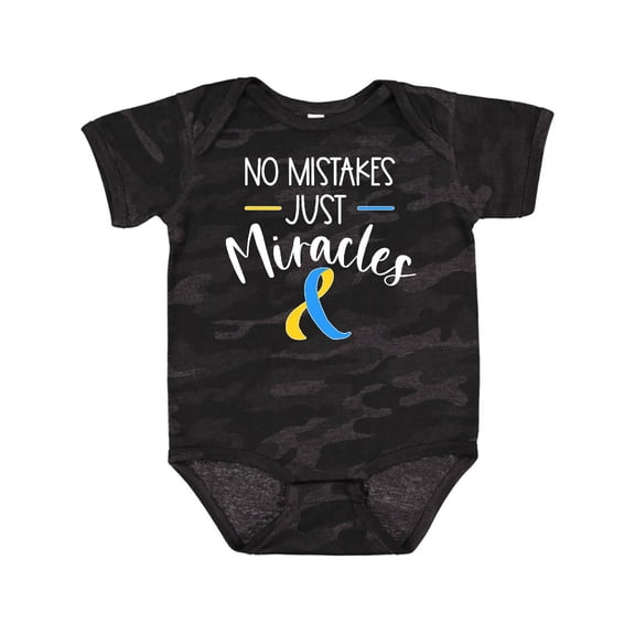 Inktastic No Mistakes, Just Miracles Down Syndrome Awareness Boys or Girls Baby Bodysuit