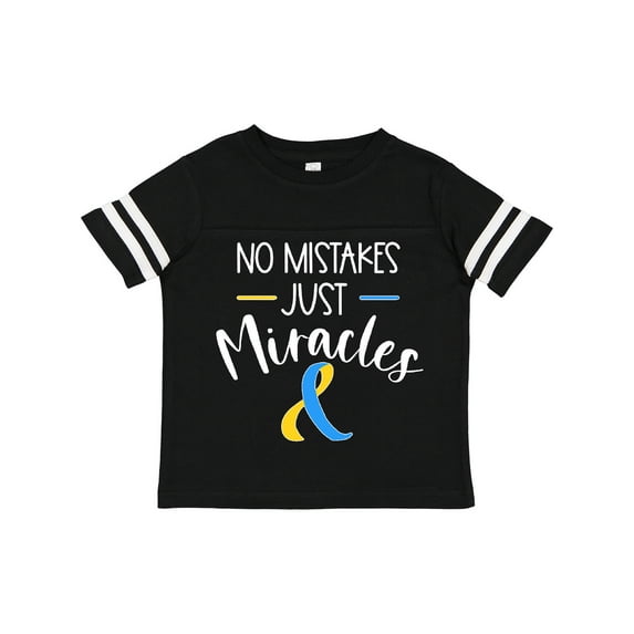 Inktastic No Mistakes, Just Miracles Down Syndrome Awareness Boys or Girls Toddler T-Shirt