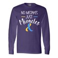 thumbnail image 1 of Inktastic No Mistakes, Just Miracles Down Syndrome Awareness Long Sleeve T-Shirt, 1 of 5