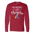 thumbnail image 1 of Inktastic No Mistakes, Just Miracles Down Syndrome Awareness Long Sleeve T-Shirt, 1 of 5
