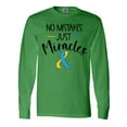 thumbnail image 1 of Inktastic No Mistakes, Just Miracles Down Syndrome Awareness Long Sleeve T-Shirt, 1 of 5