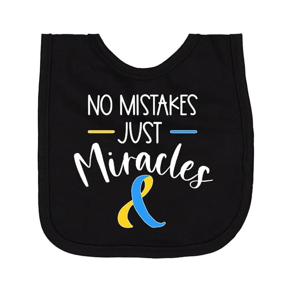 Inktastic No Mistakes, Just Miracles Down Syndrome Awareness Newborn Bib