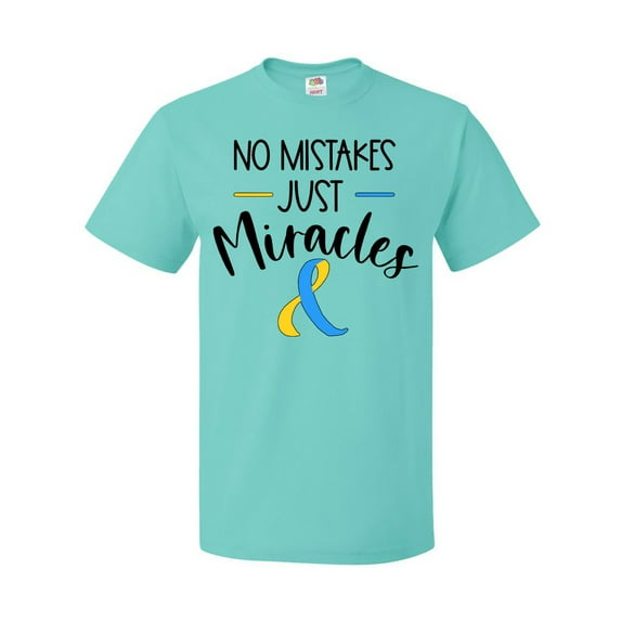 Inktastic No Mistakes, Just Miracles Down Syndrome Awareness T-Shirt