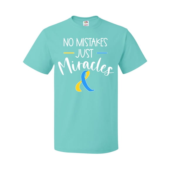 Inktastic No Mistakes, Just Miracles Down Syndrome Awareness T-Shirt
