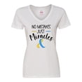 thumbnail image 1 of Inktastic No Mistakes, Just Miracles Down Syndrome Awareness Women's V-Neck T-Shirt, 1 of 5