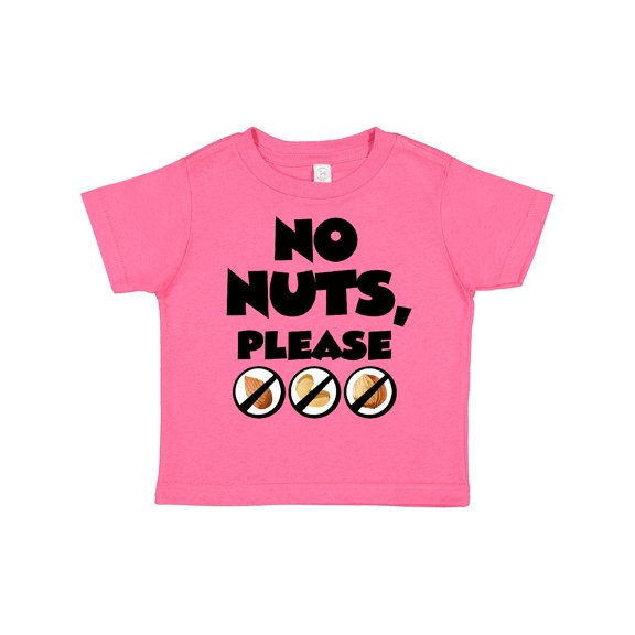Inktastic No Nuts, Please Tree Nut Food Allergies Boys or Girls Toddler T-Shirt