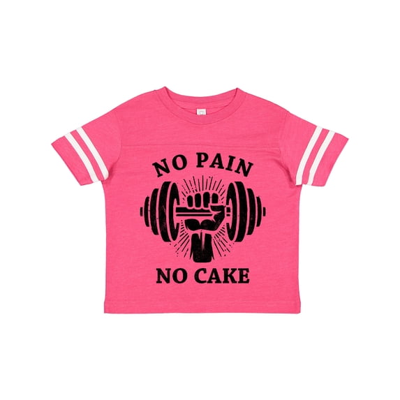 Inktastic No Pain No Cake BLK Boys or Girls Toddler T-Shirt
