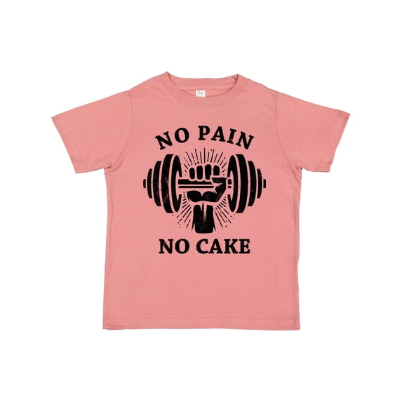 Inktastic No Pain No Cake BLK Boys or Girls Toddler T-Shirt
