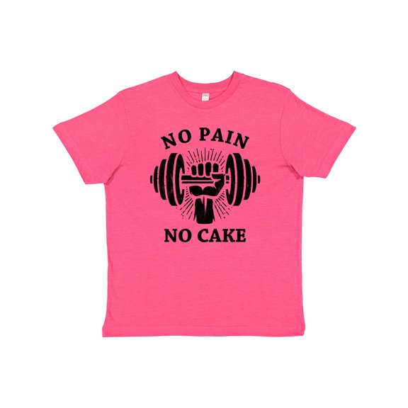 Inktastic No Pain No Cake BLK Youth T-Shirt