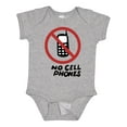 thumbnail image 1 of Inktastic No Phones Boys or Girls Baby Bodysuit, 1 of 5