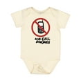 thumbnail image 1 of Inktastic No Phones Boys or Girls Baby Bodysuit, 1 of 5