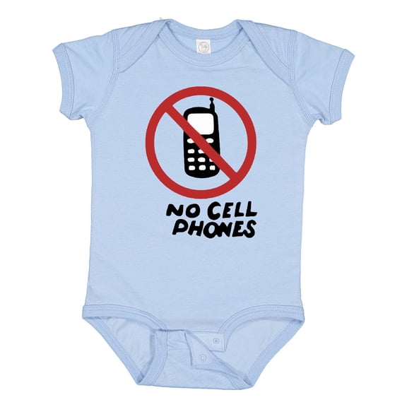 Inktastic No Phones Boys or Girls Baby Bodysuit