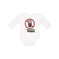 thumbnail image 1 of Inktastic No Phones Boys or Girls Long Sleeve Baby Bodysuit, 1 of 5