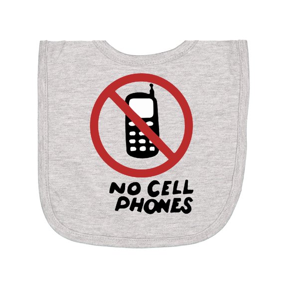 Inktastic No Phones Newborn Bib