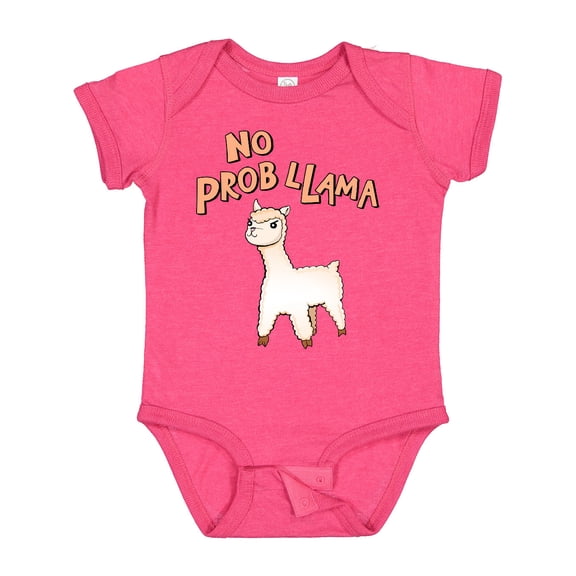 Inktastic No Prob Llama Cute Llama Boys or Girls Baby Bodysuit