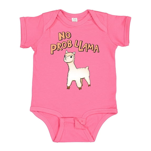 Inktastic No Prob Llama Cute Llama Boys or Girls Baby Bodysuit