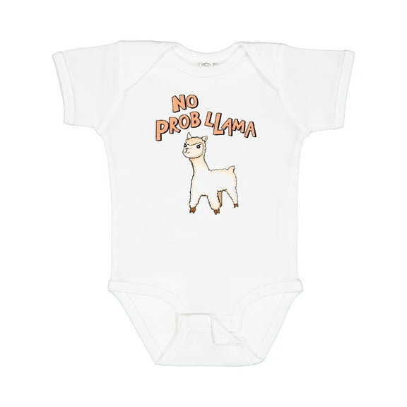Inktastic No Prob Llama Cute Llama Boys or Girls Baby Bodysuit
