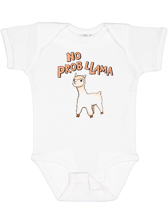 No Prob Llama Cute Llama Boys or Girls Baby Bodysuit