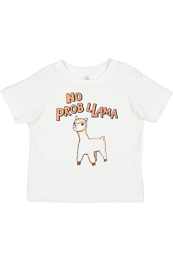 No Prob Llama Cute Llama Boys or Girls Toddler T-Shirt