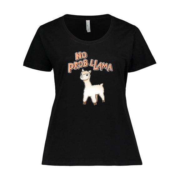 Inktastic No Prob-Llama Cute Llama Women's Plus Size T-Shirt