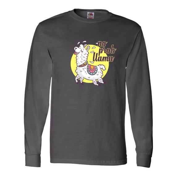 Inktastic No Prob Llama Long Sleeve T-Shirt