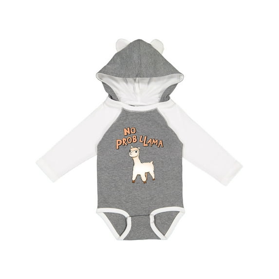 Inktastic No Prob Llama cute llama Boys or Girls Long Sleeve Baby Bodysuit
