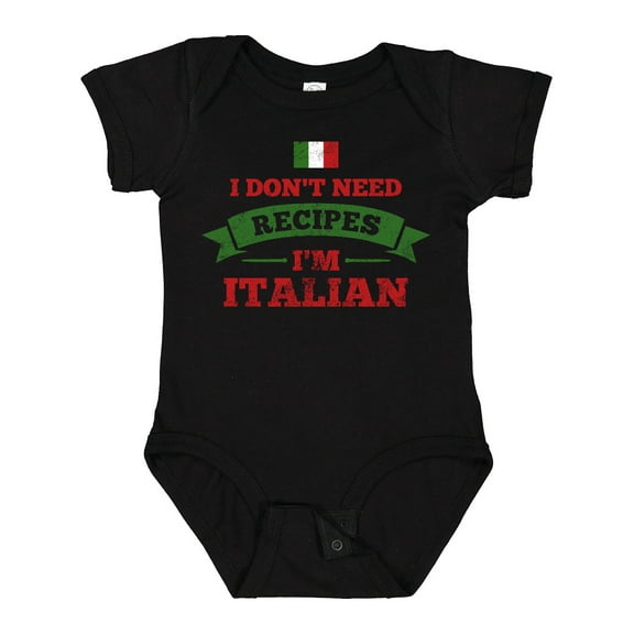 Inktastic No Recipes I'm Italian Boys or Girls Baby Bodysuit