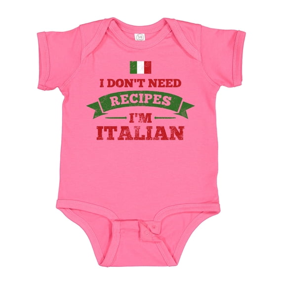 Inktastic No Recipes I'm Italian Boys or Girls Baby Bodysuit