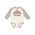 thumbnail image 1 of Inktastic No Recipes I'm Italian Boys or Girls Long Sleeve Baby Bodysuit, 1 of 5