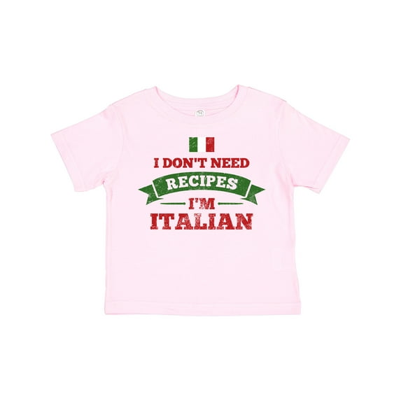 Inktastic No Recipes I'm Italian Boys or Girls Toddler T-Shirt