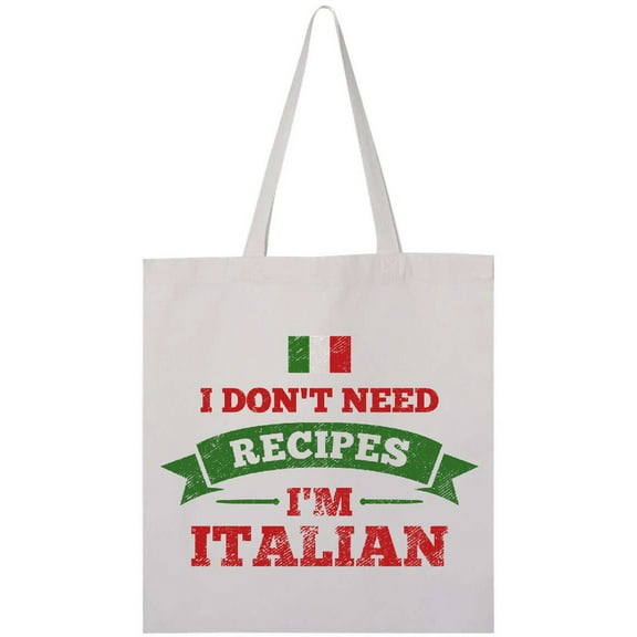 Inktastic No Recipes I'm Italian Tote Bag