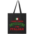 thumbnail image 1 of Inktastic No Recipes I'm Italian Tote Bag, 1 of 3
